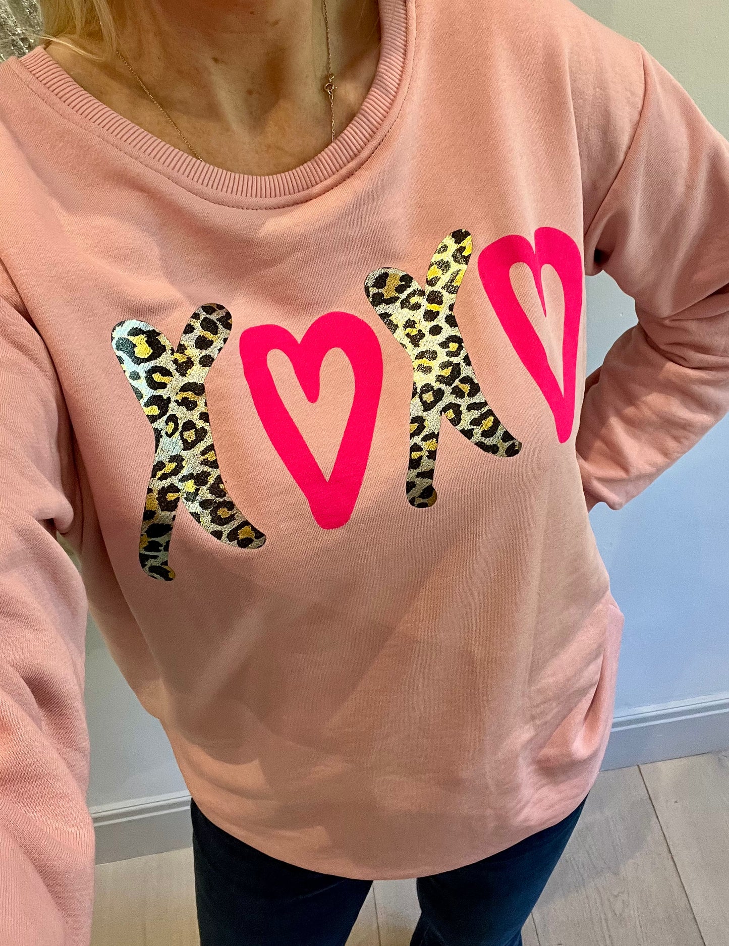 Pink Heart Jumper