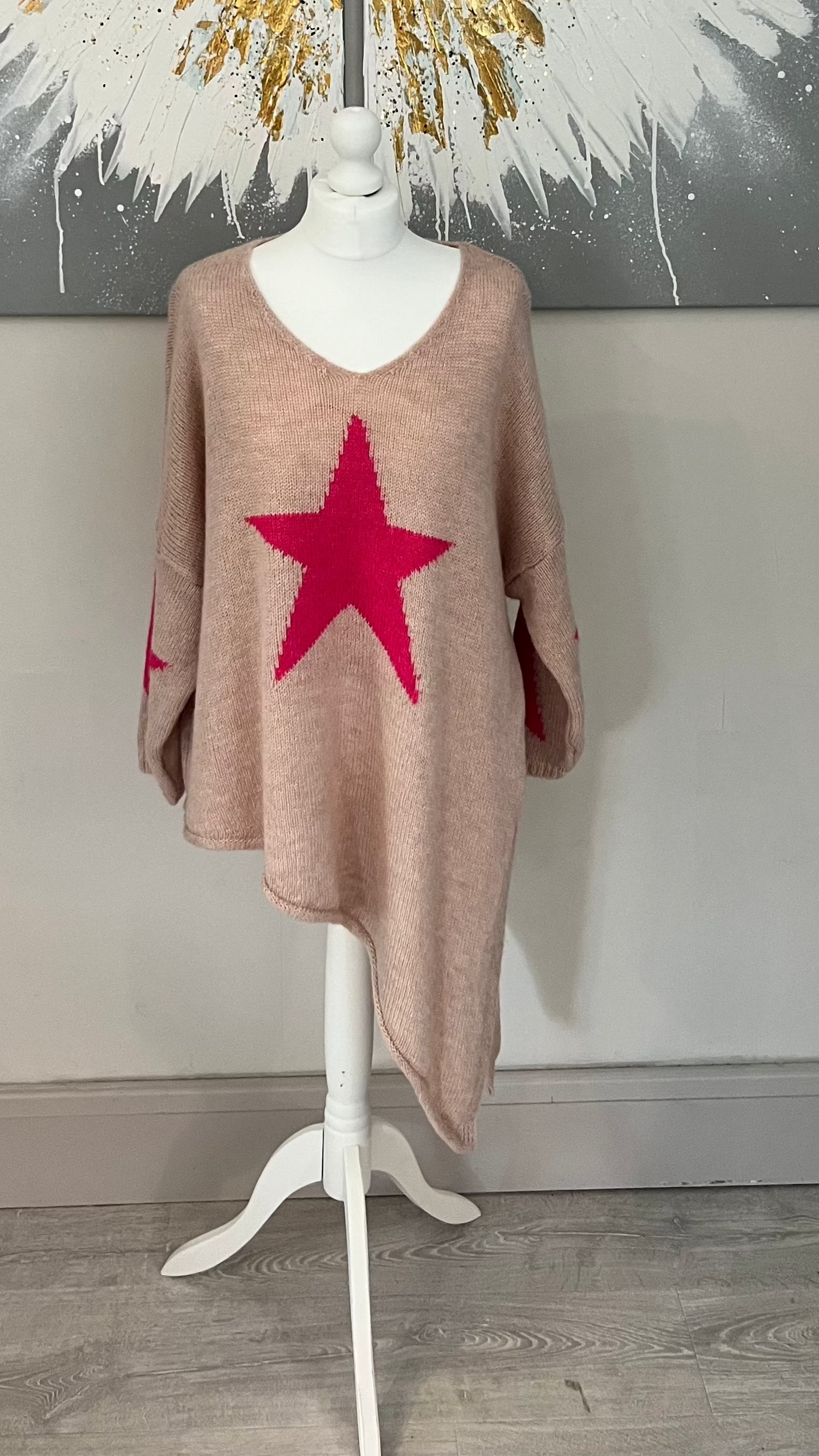Pink Star Jumper
